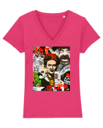 Art Is Life Tricou mânecă scurtă guler V Damă Evoker