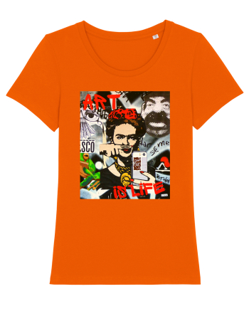 Art Is Life Bright Orange