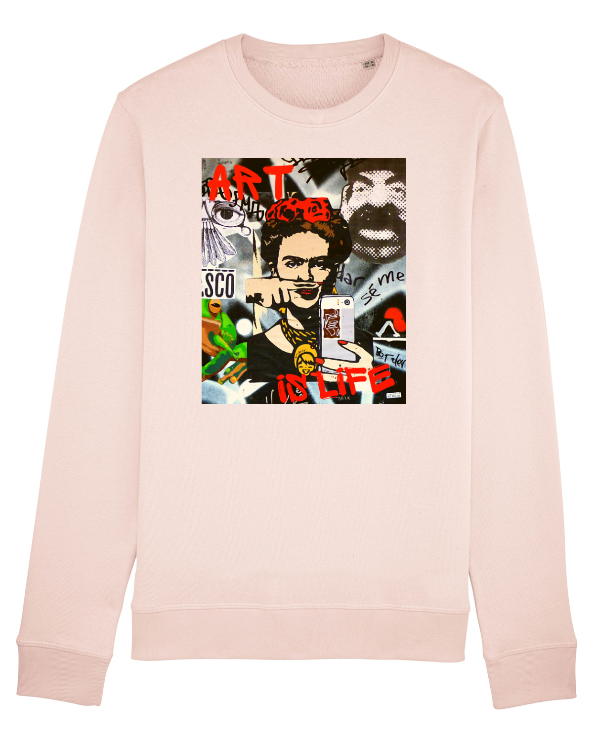 Bluză mânecă lungă Unisex Rise Candy Pink