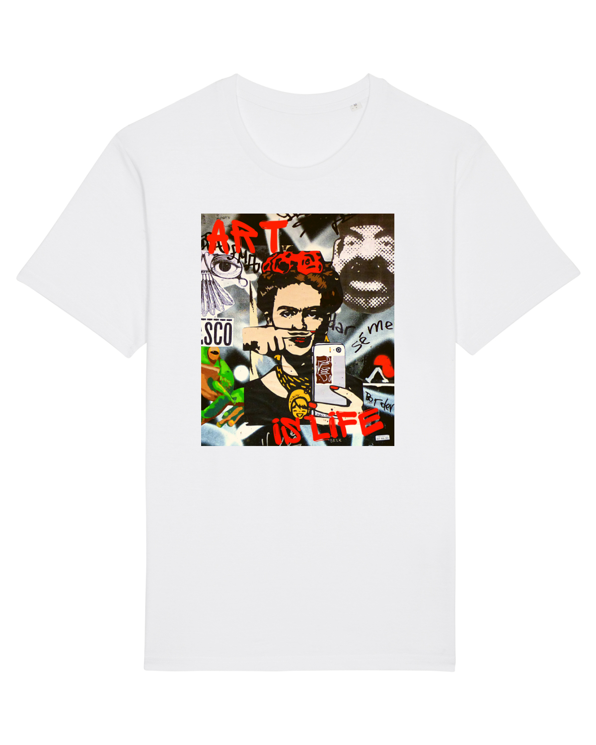Tricou mânecă scurtă Unisex Rocker White