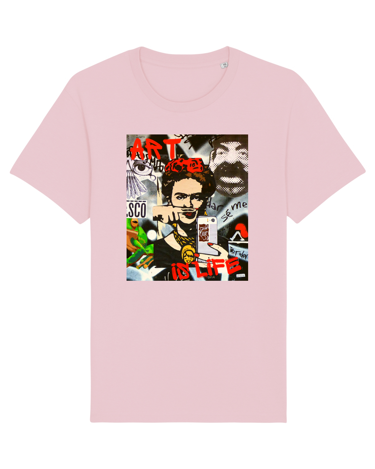 Tricou mânecă scurtă Unisex Rocker Cotton Pink