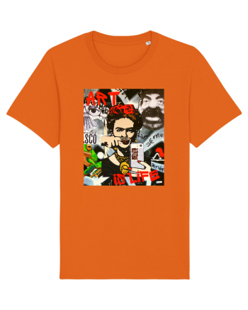 Art Is Life Bright Orange