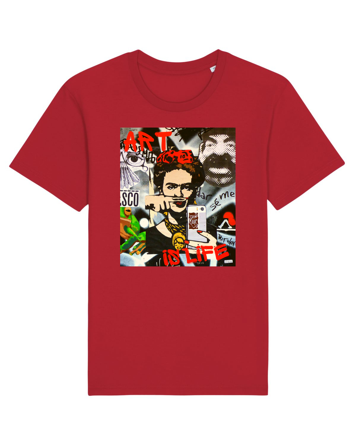 Tricou mânecă scurtă Unisex Rocker Red