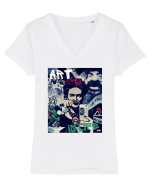 Art Is Life Tricou mânecă scurtă guler V Damă Evoker