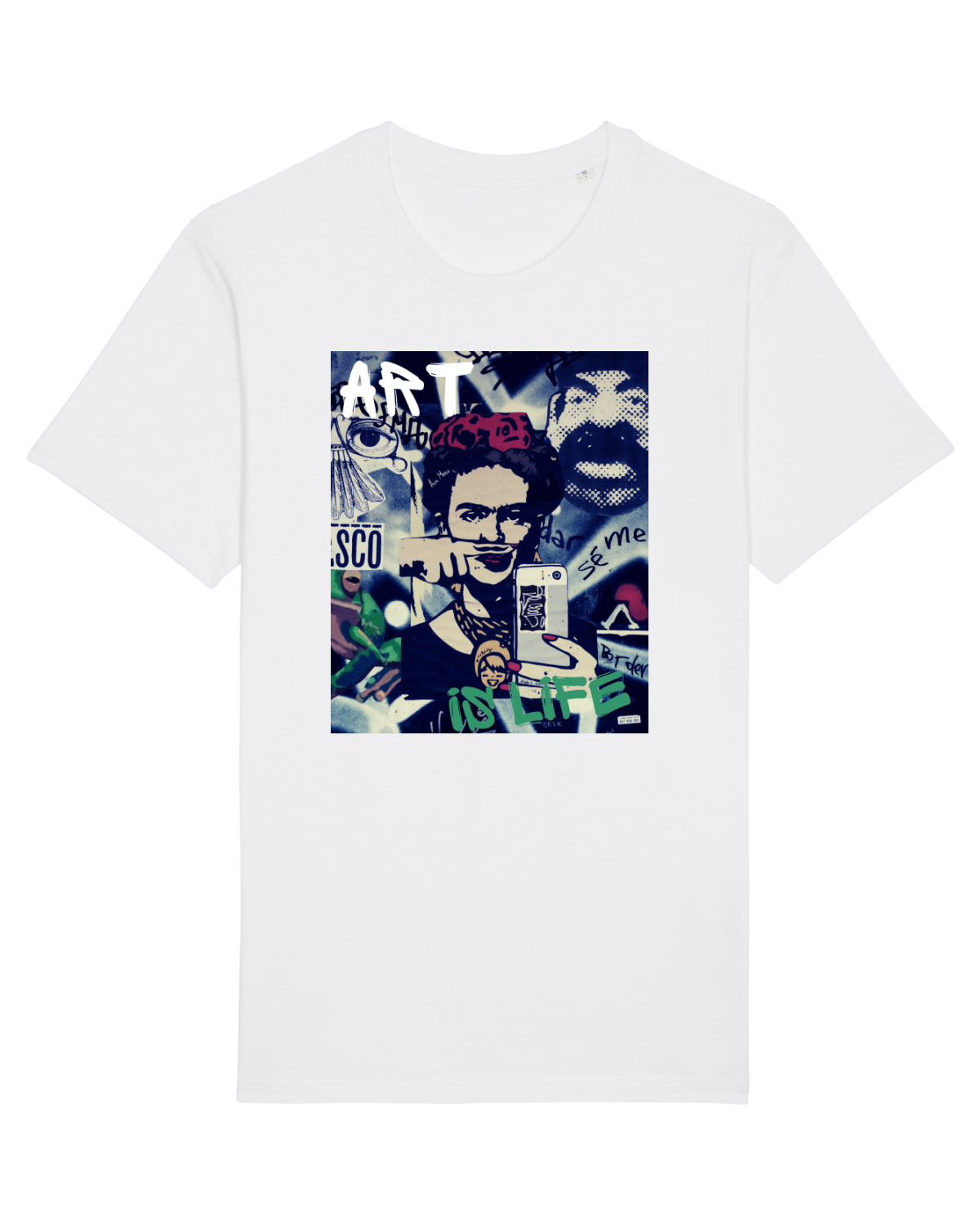 Tricou mânecă scurtă Unisex Rocker White