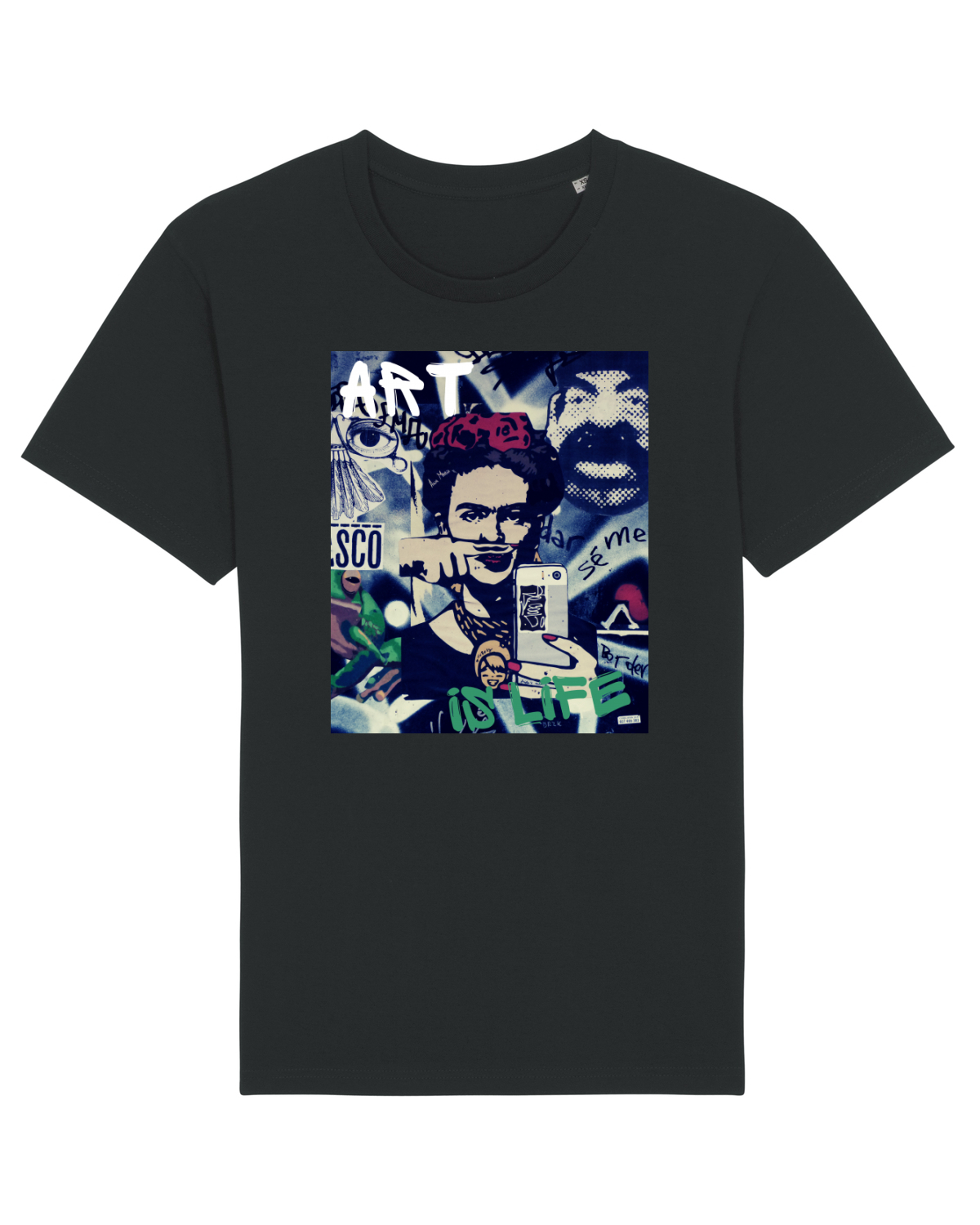 Tricou mânecă scurtă Unisex Rocker Black