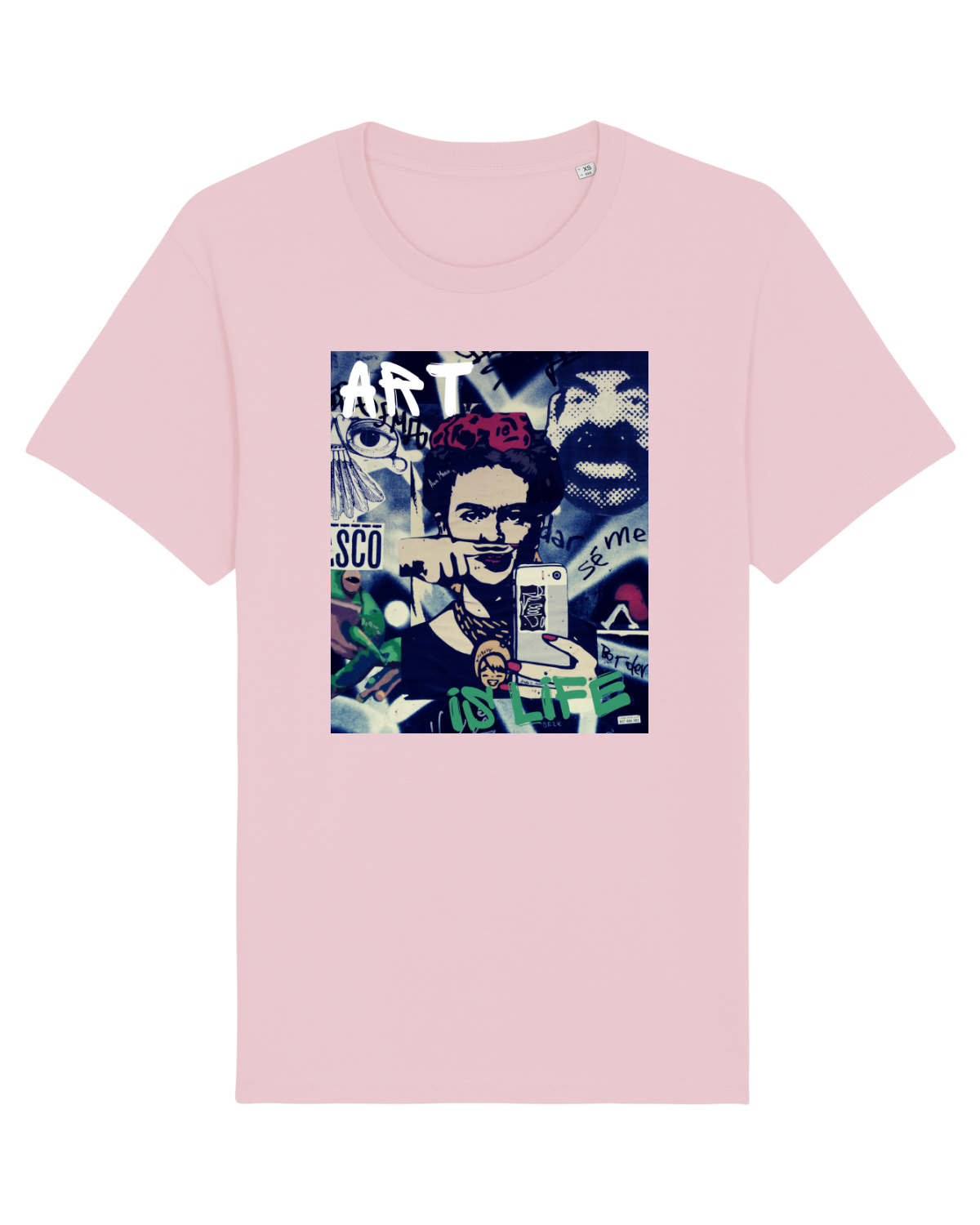 Tricou mânecă scurtă Unisex Rocker Cotton Pink