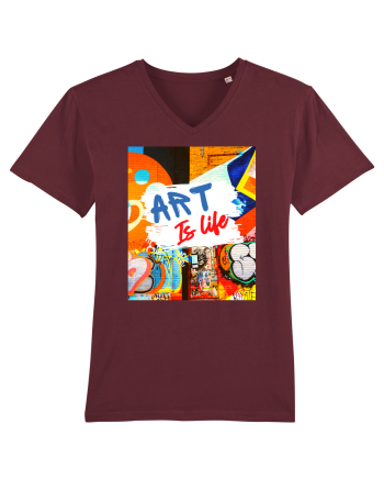 Art Is Life Burgundy