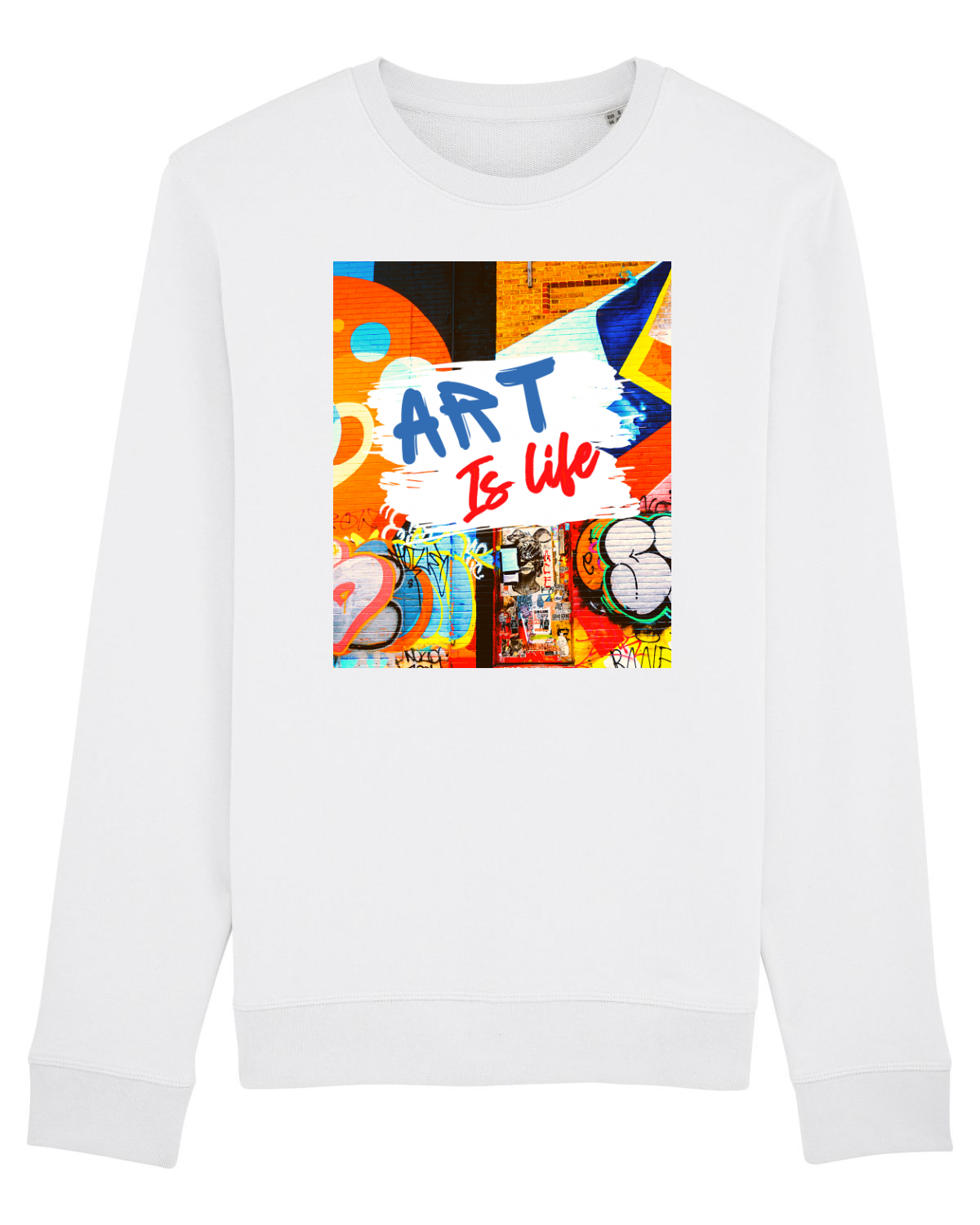 Bluză mânecă lungă Unisex Rise White
