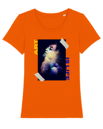 Art Is Life Bright Orange