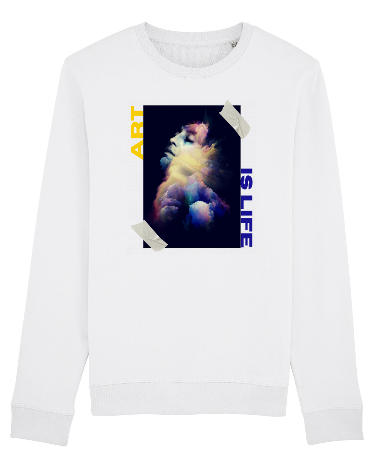 Bluză mânecă lungă Unisex Rise White