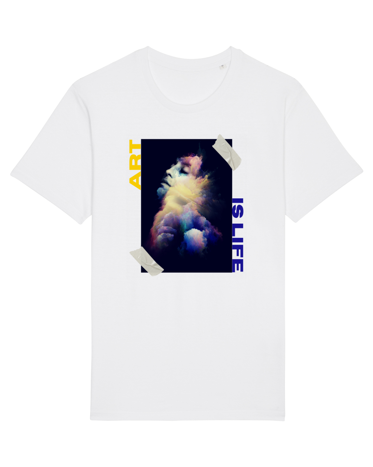 Tricou mânecă scurtă Unisex Rocker White