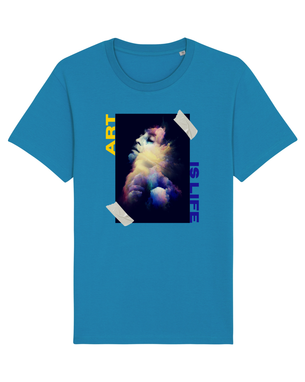Tricou mânecă scurtă Unisex Rocker Azur