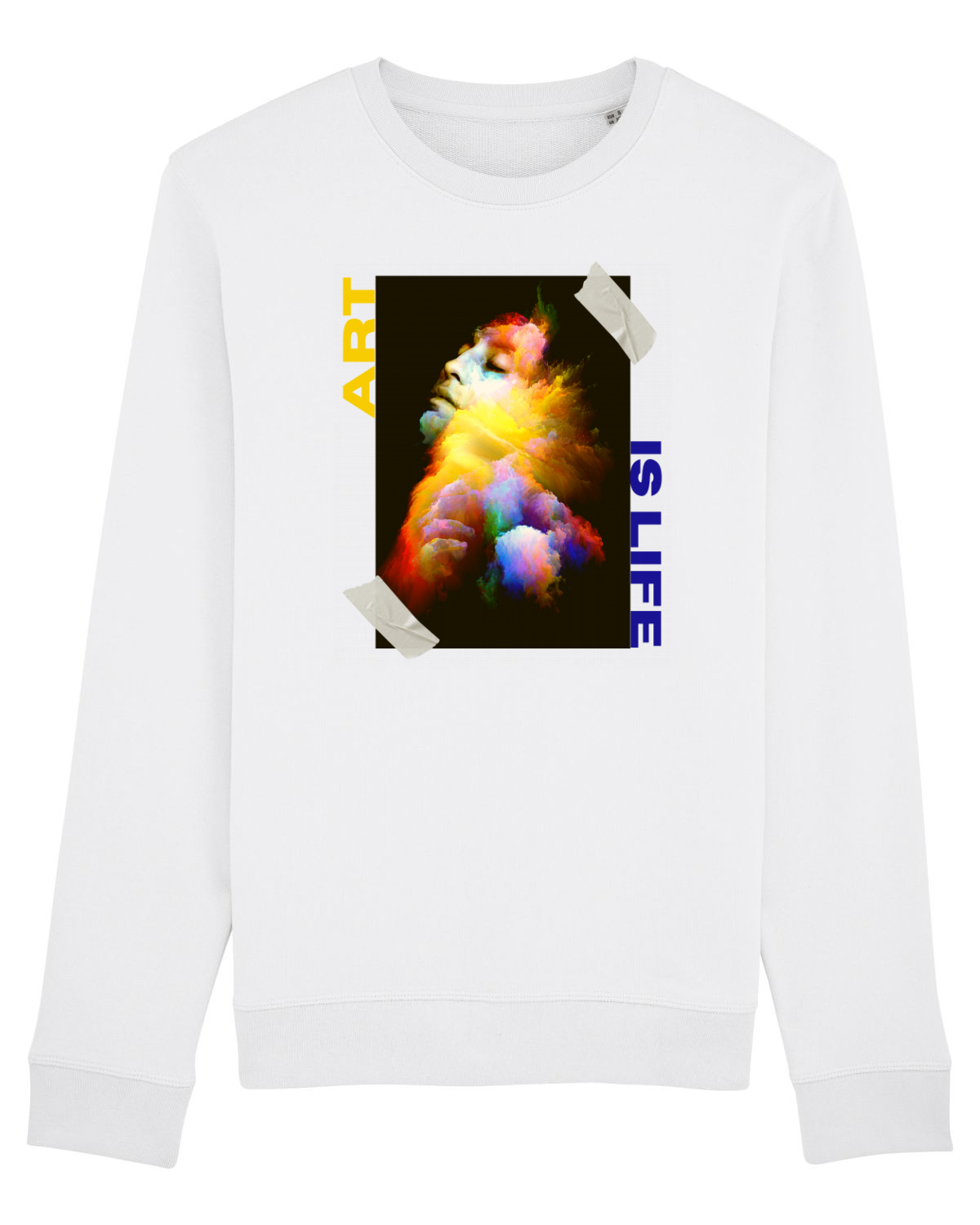 Bluză mânecă lungă Unisex Rise White