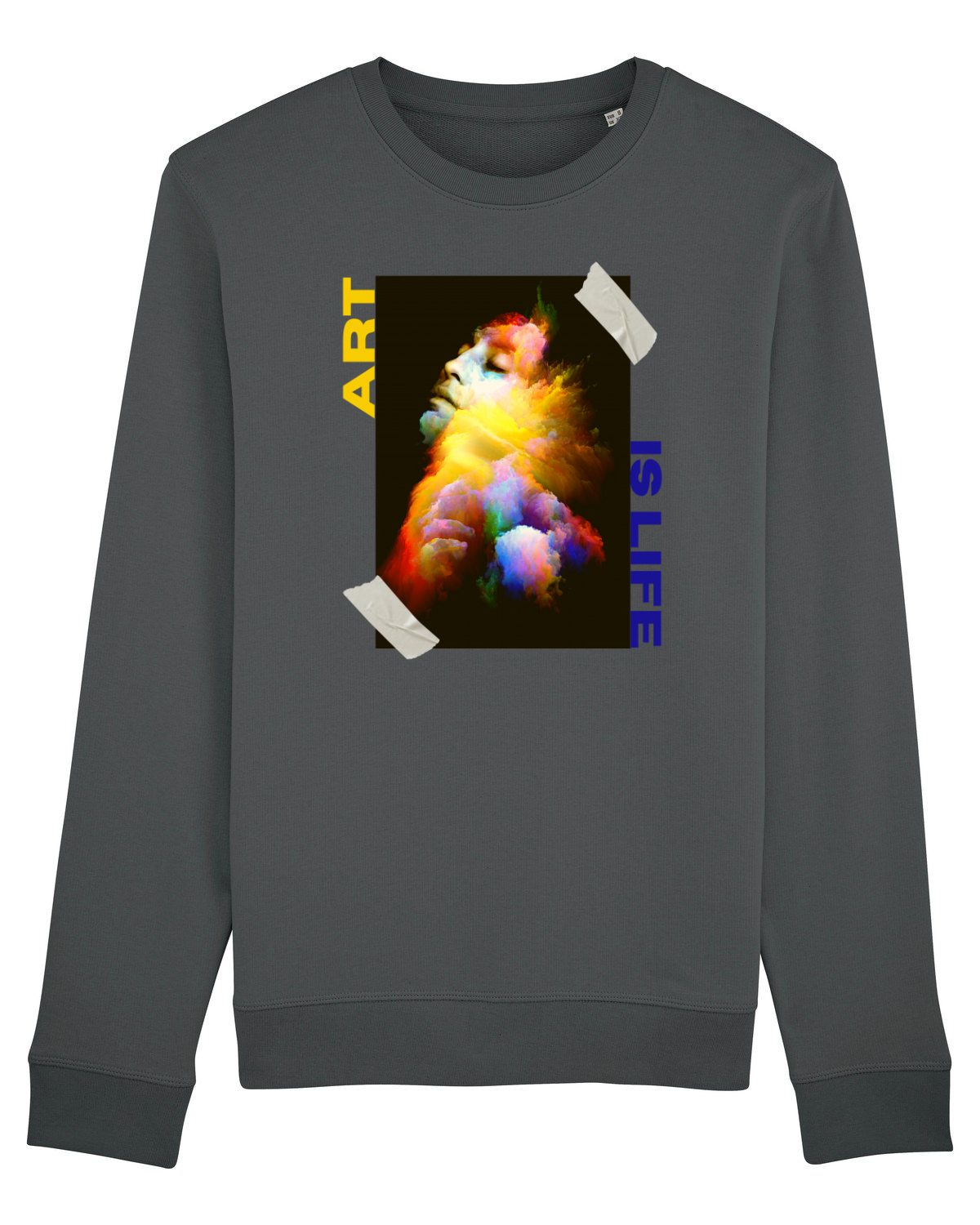 Bluză mânecă lungă Unisex Rise Anthracite