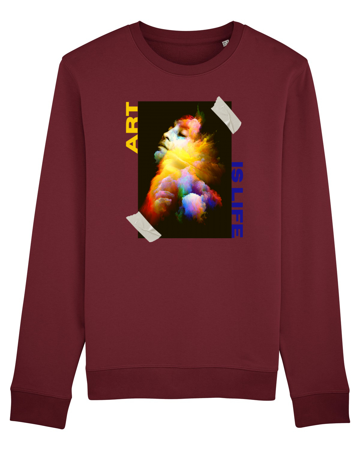 Bluză mânecă lungă Unisex Rise Burgundy