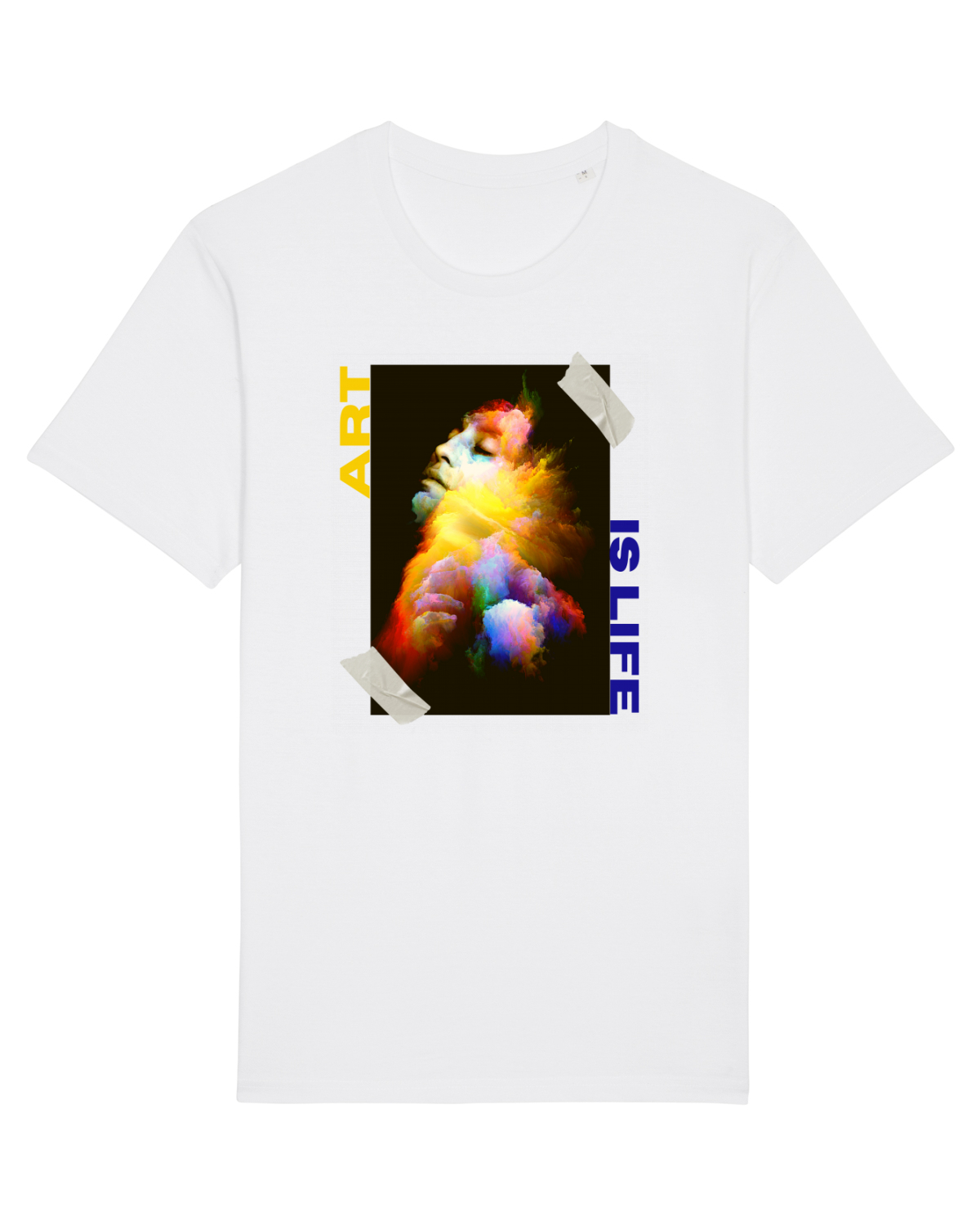 Tricou mânecă scurtă Unisex Rocker White
