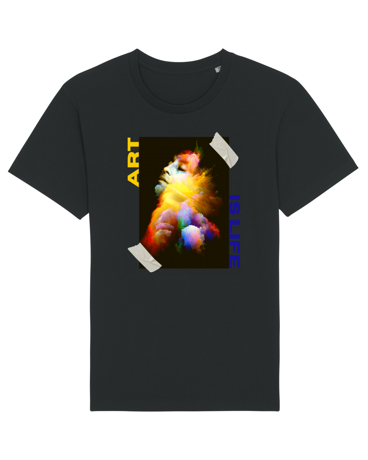 Tricou mânecă scurtă Unisex Rocker Black