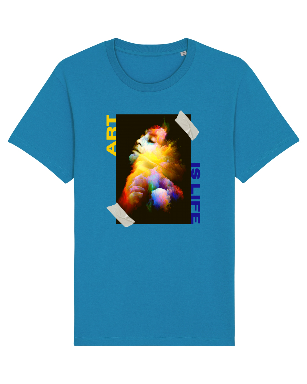 Tricou mânecă scurtă Unisex Rocker Azur
