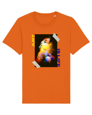Art Is Life Bright Orange