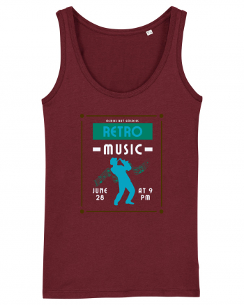 Retro Music Burgundy