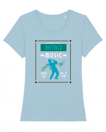 Retro Music Sky Blue