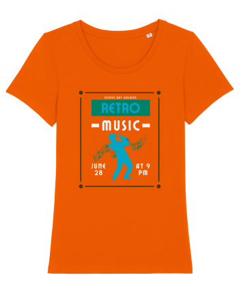 Retro Music Bright Orange