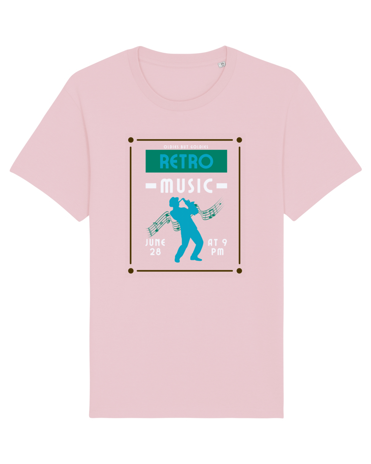Tricou mânecă scurtă Unisex Rocker Cotton Pink