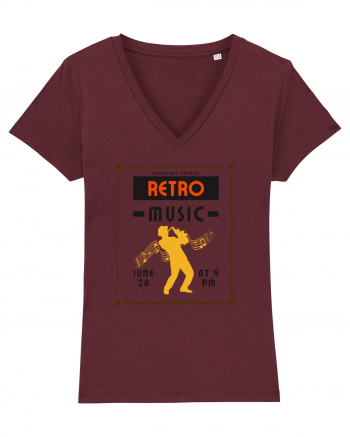 Retro Music Burgundy