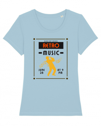 Retro Music Sky Blue