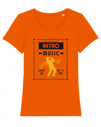 Retro Music Bright Orange