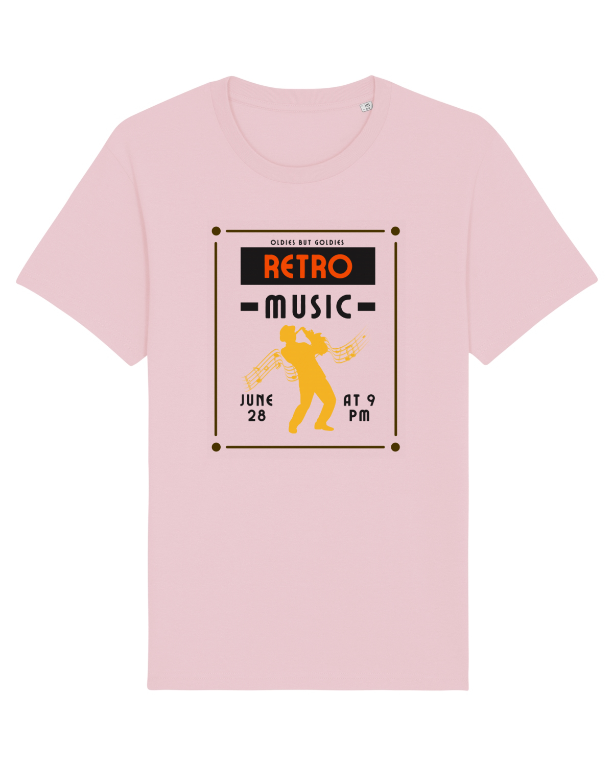 Tricou mânecă scurtă Unisex Rocker Cotton Pink