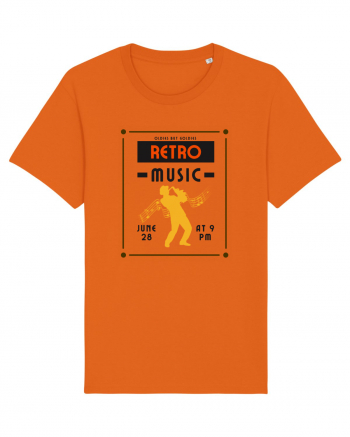 Retro Music Bright Orange