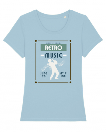 Retro Music Sky Blue