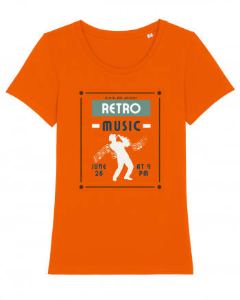 Retro Music Bright Orange