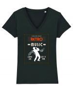 Retro Music Tricou mânecă scurtă guler V Damă Evoker