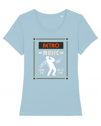 Retro Music Sky Blue