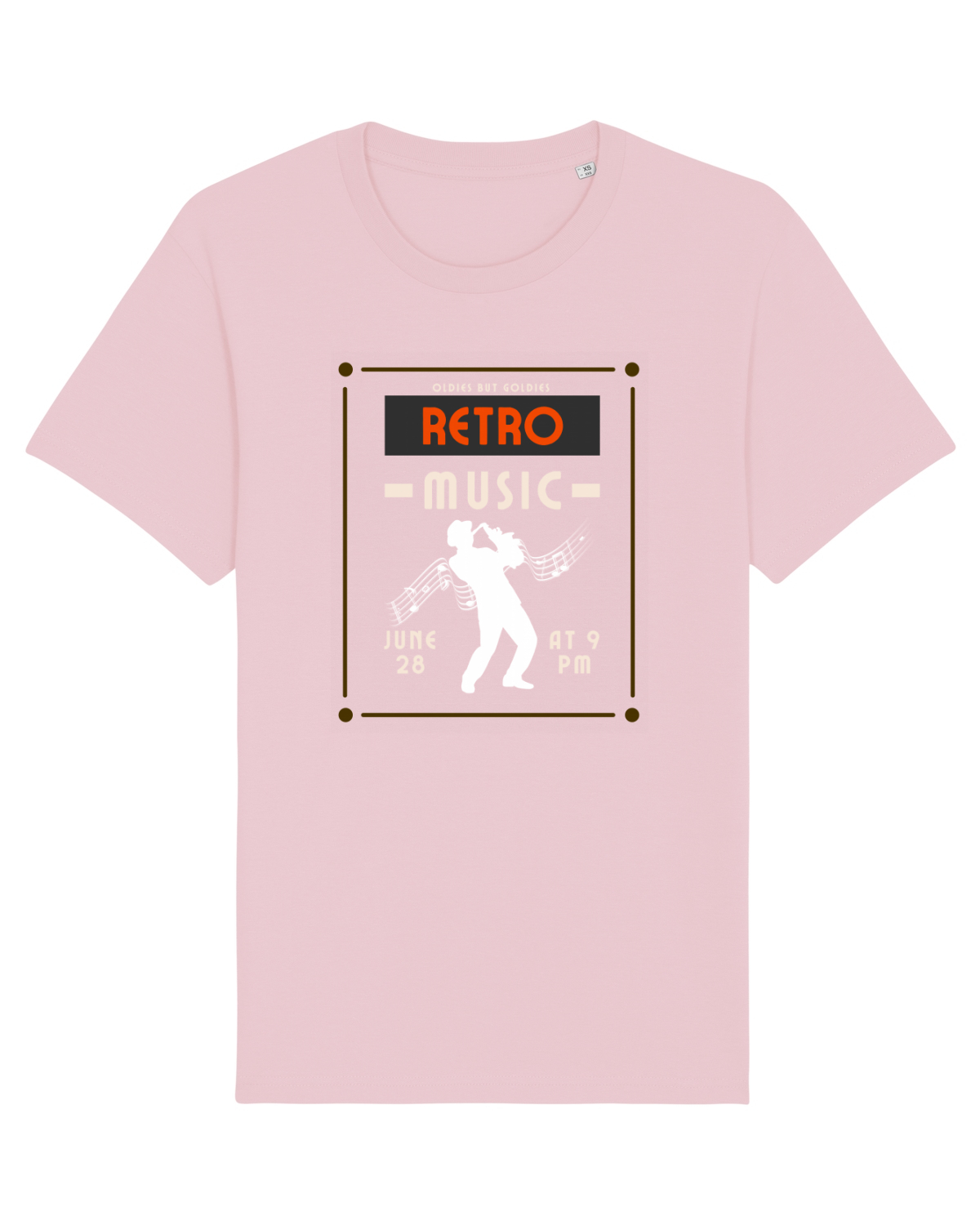 Tricou mânecă scurtă Unisex Rocker Cotton Pink