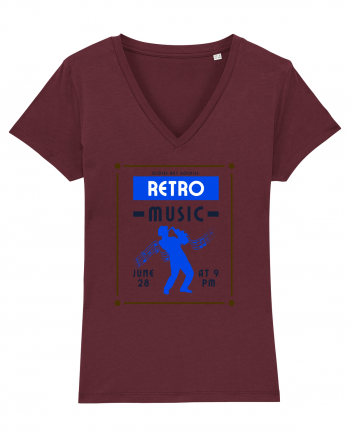 Retro Music Burgundy