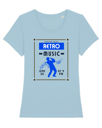 Retro Music Sky Blue