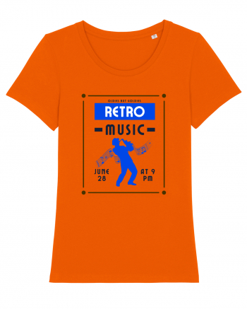 Retro Music Bright Orange