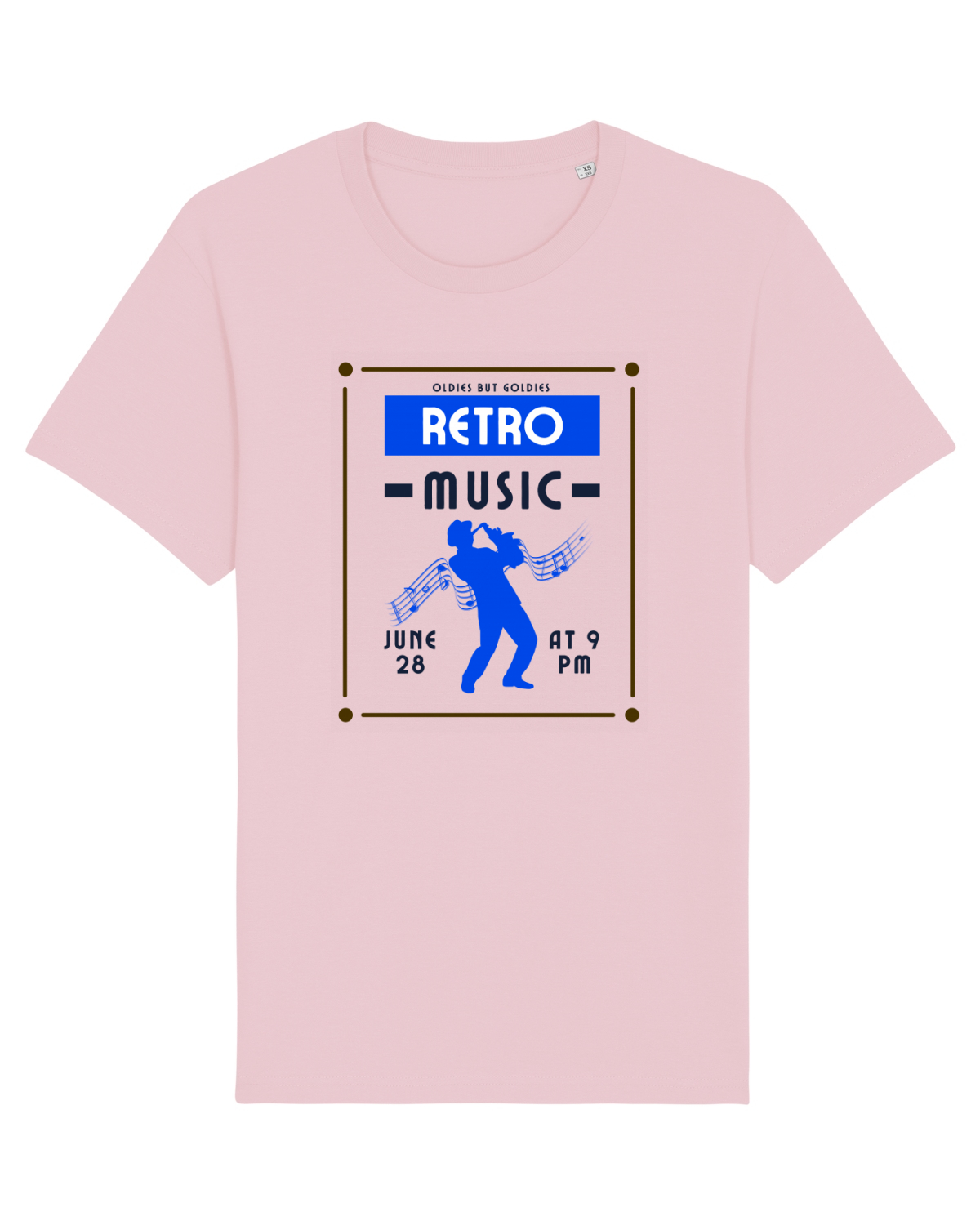 Tricou mânecă scurtă Unisex Rocker Cotton Pink