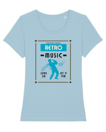 Retro Music Sky Blue