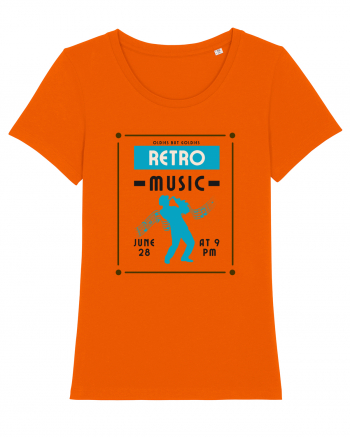 Retro Music Bright Orange