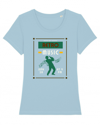 Retro Music Sky Blue