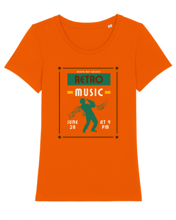 Retro Music Bright Orange