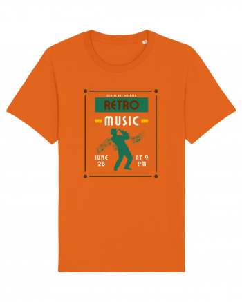 Retro Music Bright Orange