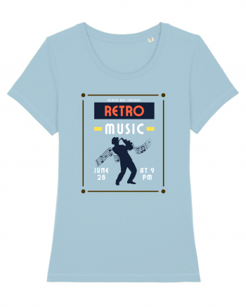 Retro Music Sky Blue