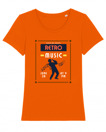 Retro Music Bright Orange