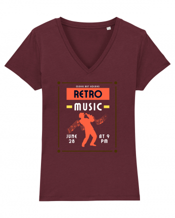 Retro Music Burgundy